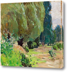   Картина Парк с поляной (аллювиальных леса в Пратер)