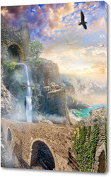   Постер Водопады и леса 44378