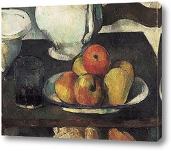   Картина Натюрморт с яблоками и стаканом с вином