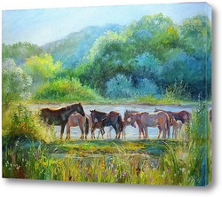   Картина Солнечные кони