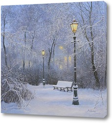   Картина  Огни зимнего вечера ...