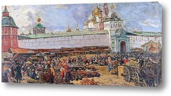   Картина Рынок у Троице-Сергиева лавра