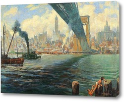   Картина Бруклинский Мост, Нью-Йорк