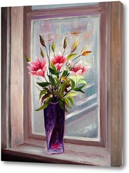   Картина Лилии на окне