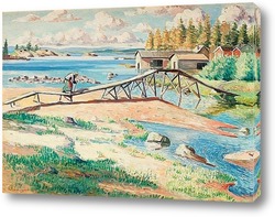   Картина Пейзаж, Северная Швеция