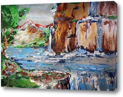   Картина Водопад