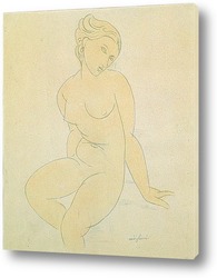   Постер Сидящая обнаженная, 1917