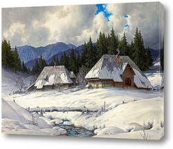    Зимний пейзаж в Шварцвальде