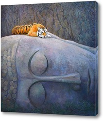    Спящий Будда и тигр