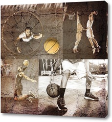   Постер Игроки в баскетбол
