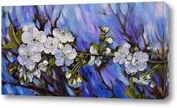   Картина Ветка цветущей вишни