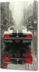   Постер 1968 Ford Mustang GT Fastback