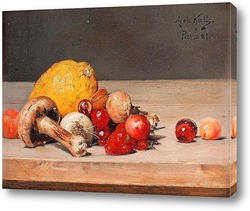   Постер Натюрморт с лимоном и ягодами