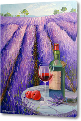   Картина Лаванда, вино и фрукты