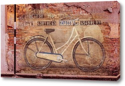   Постер Велосипед гранж