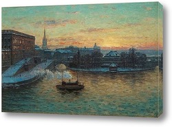   Постер Королевский дворец в Стокгольме.