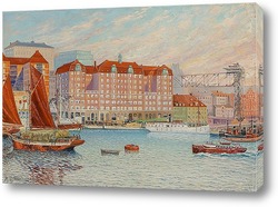  Картина Постройки в Седермальме, Стокгольм, 1932
