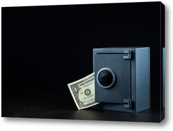    Bank safe with money