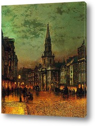  Переулок Борова Лидс при искусственном освещении 1881