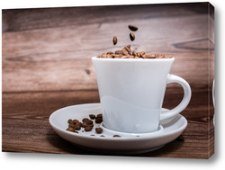    Coffee Cup on brown background