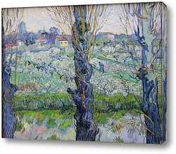    Вид на Арль, Цветущие Сады, 1889