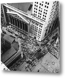   Постер Фондовая биржа Нью-Йорка,1929г.