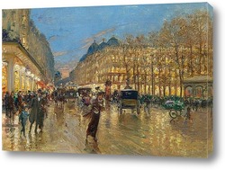  Сцена парижской улицы