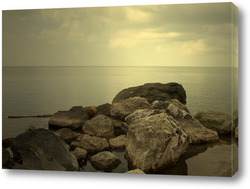   Постер Каменистый берег моря