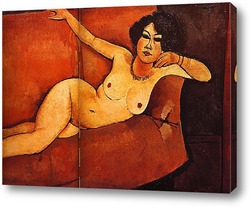   Постер Обнажённая женщина на диване