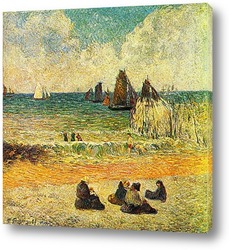   Постер Пляж в Дъеппе. 1885