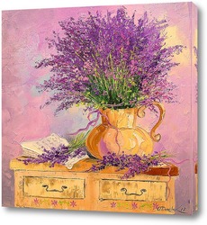   Картина Букет лаванды в вазе