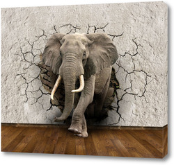   Постер Слоны 9890