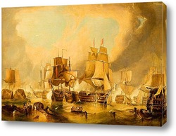   Картина Торговые корабли в гаване