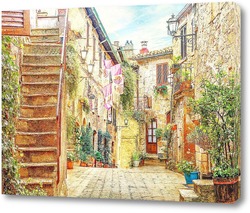  Красочная улица во Франции