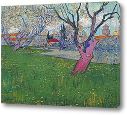    Вид на Арль с деревьями в цвету, 1889