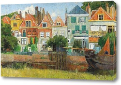   Картина Дома на  канале, Голландия