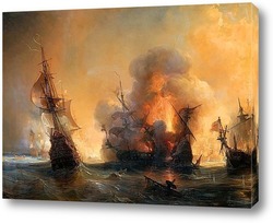  Адмирал Андреа Дора рассеивает испанский флот близ Вара