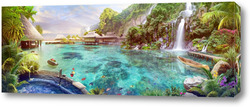   Постер Водопады и леса 98597