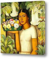    Женщина с цветами