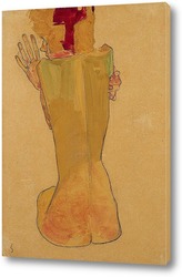  Девушка на коленях,опирающаяся на локти