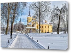    В Павловске зима. Крепость Бип в парке Мариенталь.