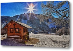    Зимнее утро в Альпах