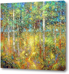   Постер Берёзовый лес