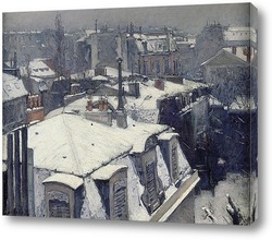  Постер Крыши в снегу