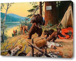   Картина Разбойники в лагере