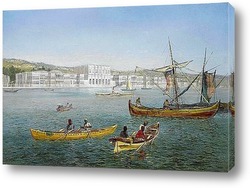   Картина Босфор и дворец Долмабахче, Стамбул
