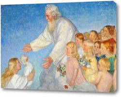  Постер Наш Господь принимает ребенка