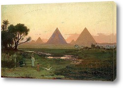   Постер Пирамиды в Гизе у берега Нила