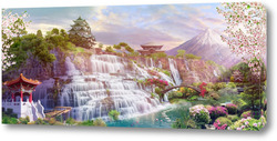   Постер Водопады и леса 91622