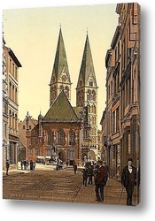   Постер Императора Вильгельма,Бремен, Германия.1890-1900 гг